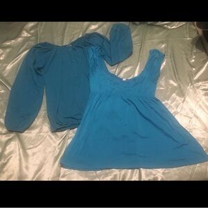 S/M Blue/Teal Blouse Bundle